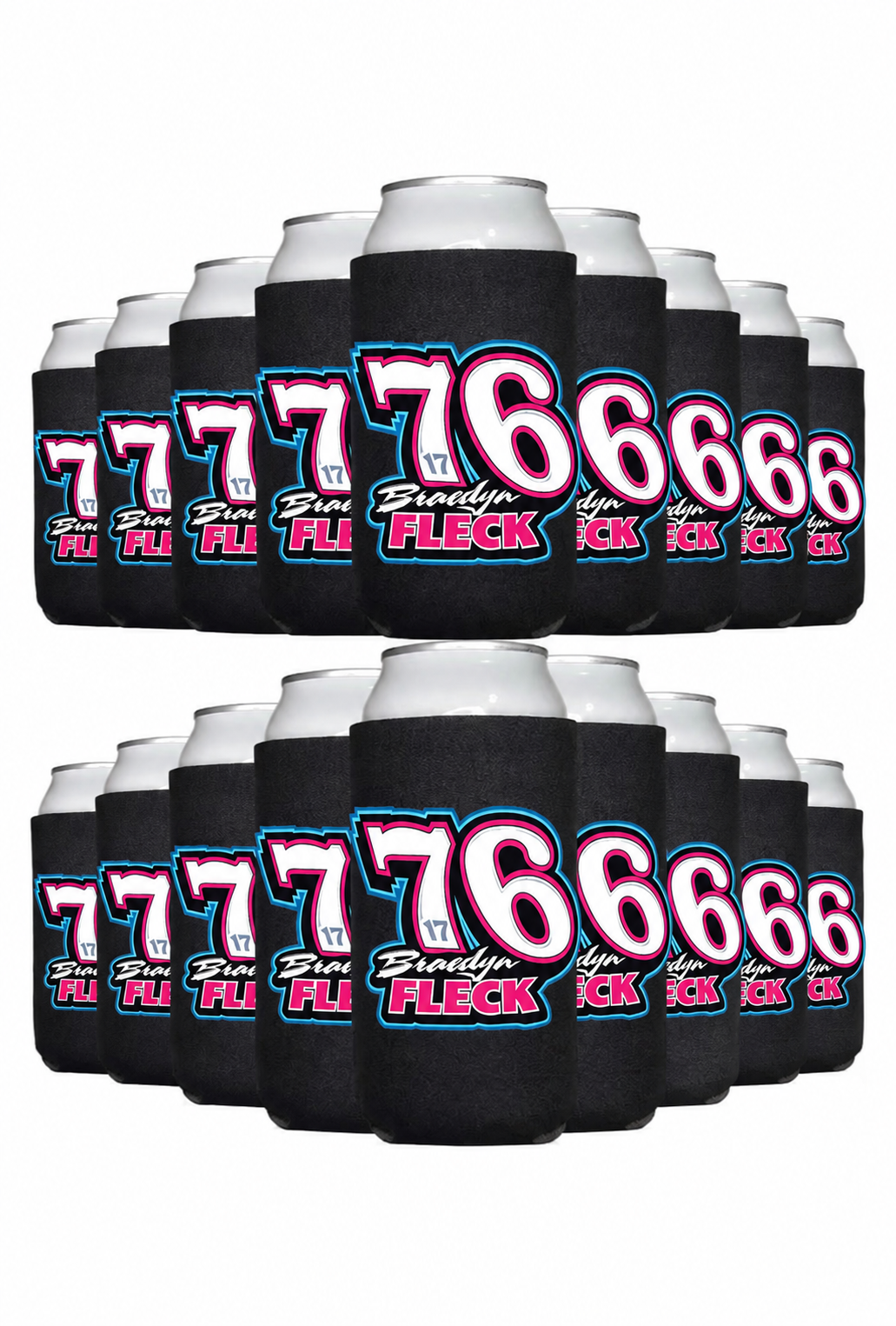 Braedyn Fleck 76 Can Coozie