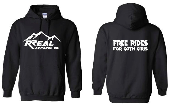 π€ Free Rides for Goth Girls Hoodie