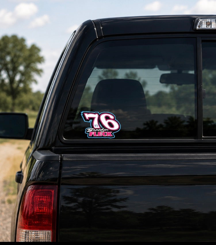 Braedyn Fleck 76 Sticker