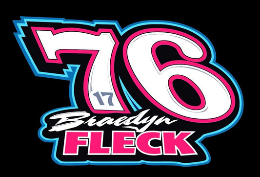 Braedyn Fleck 76 Sticker