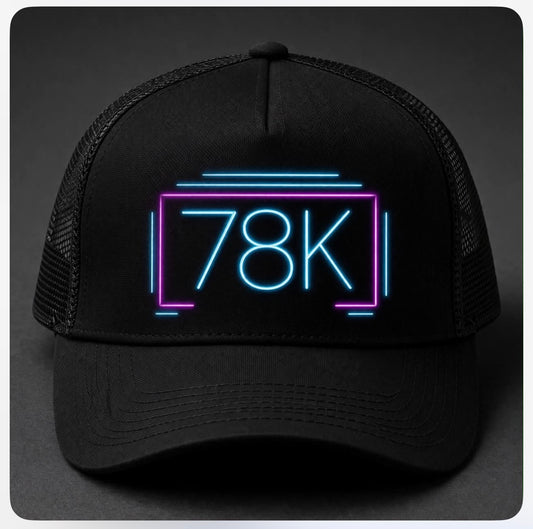 "78k" Embroidered Richardson 112FP, Black