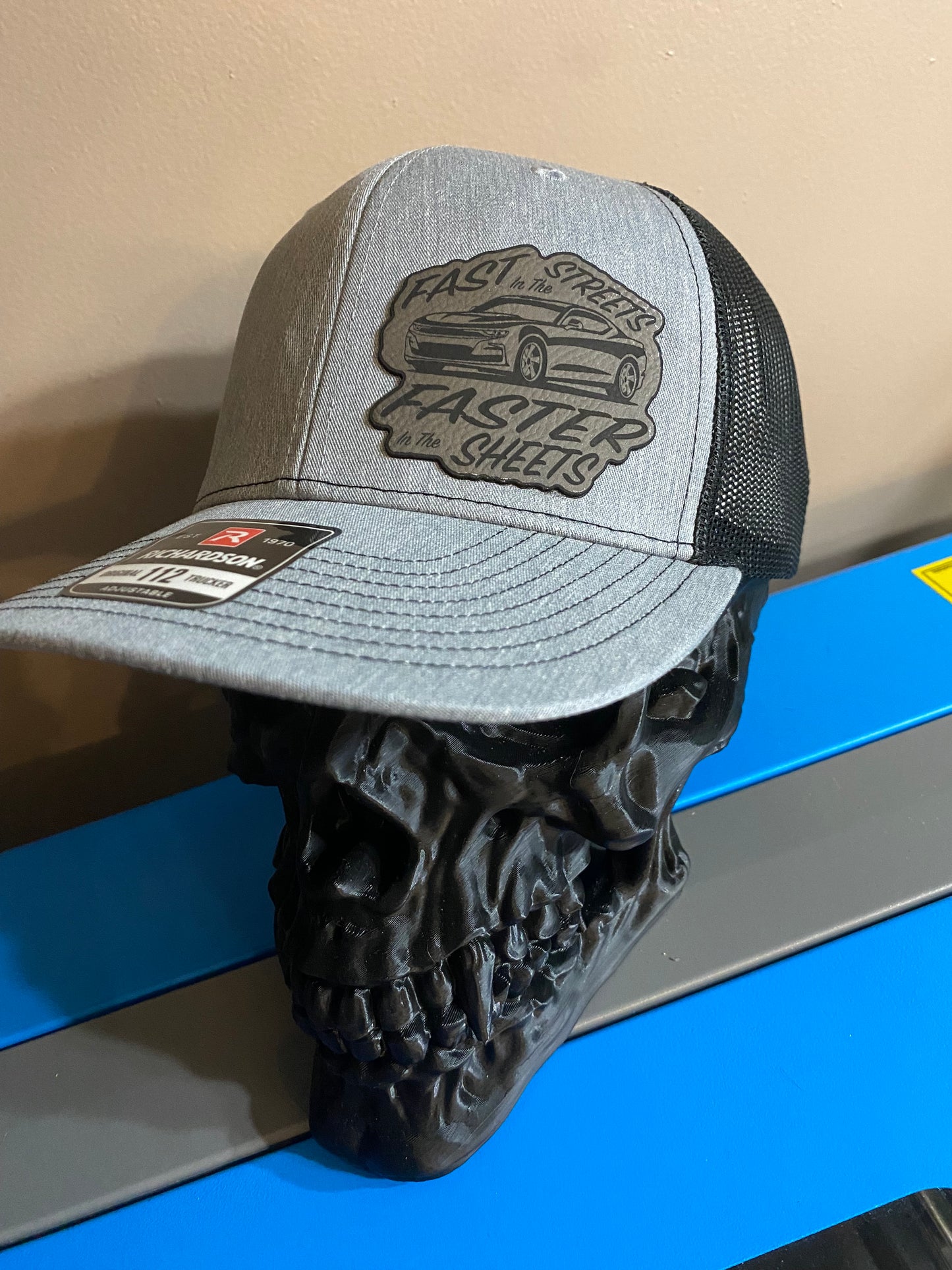 Fast in the Streets, Faster in the Sheets - Leather Patch Hat