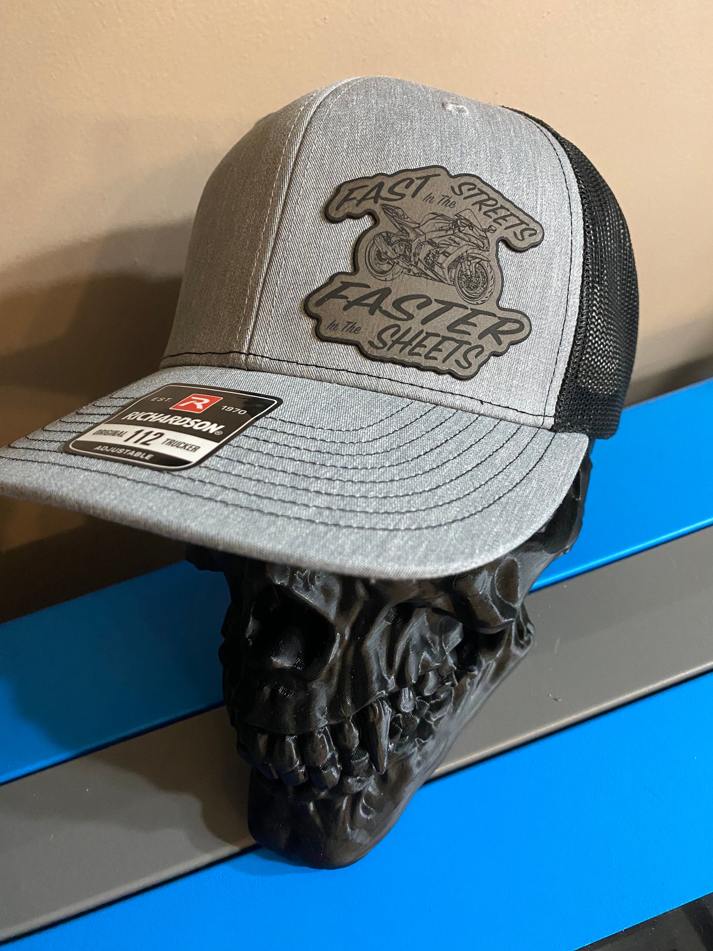 Fast in the Streets, Faster in the Sheets - Leather Patch Hat