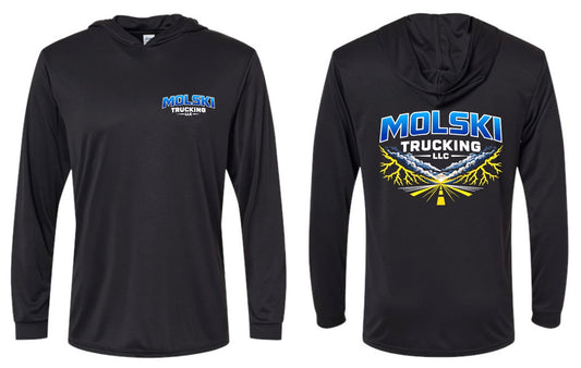 Molski Trucking Performance Long Sleeve Hooded
