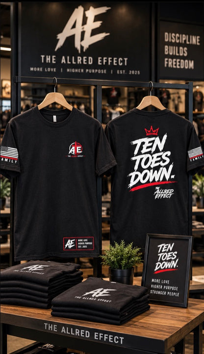 Ten Toes Down - The Allred Effect T-Shirt