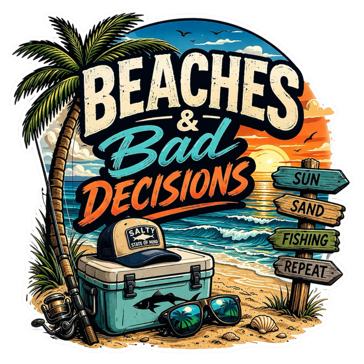 Fishing/Beach Stickers