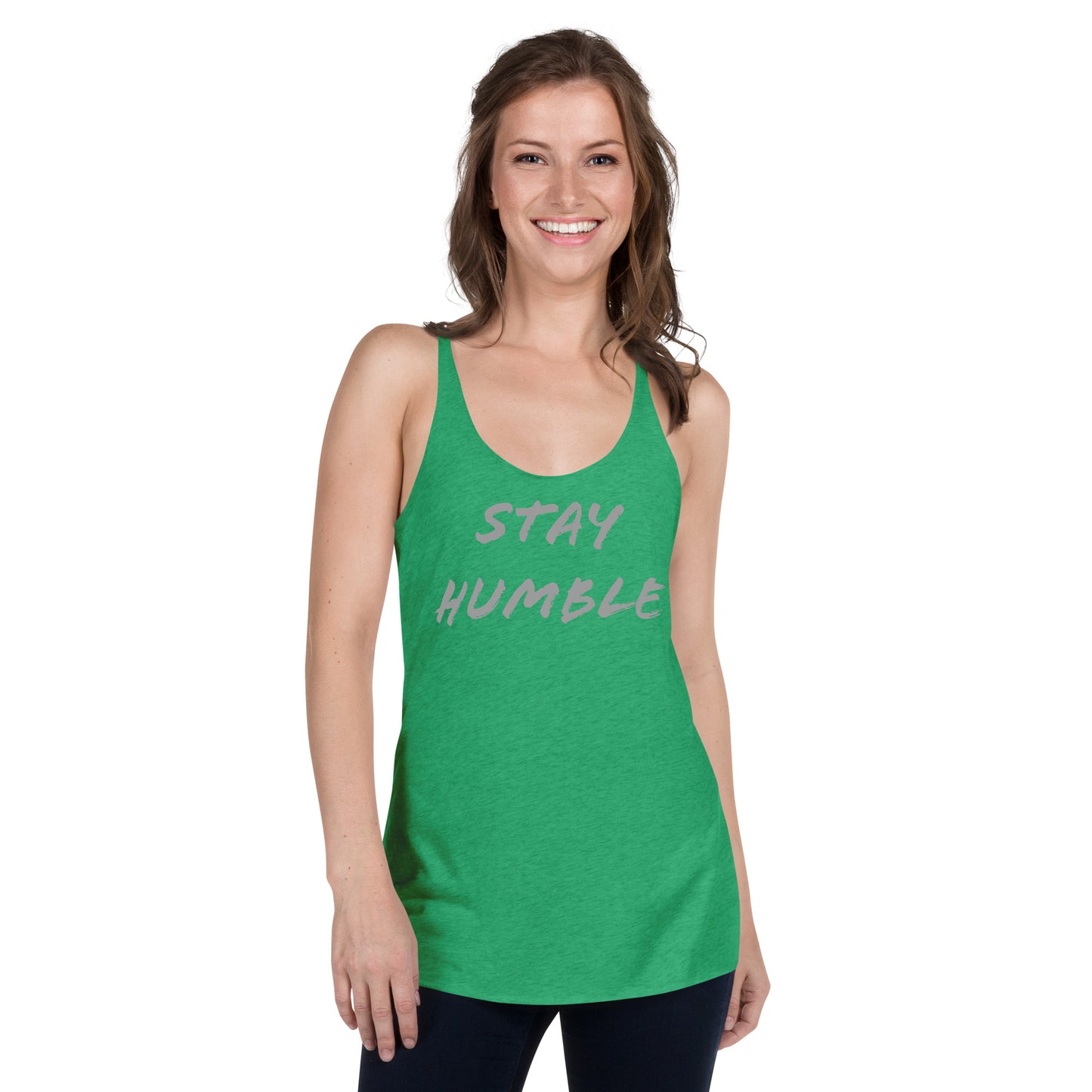 Women's "Stay Humble" Racerback Tank