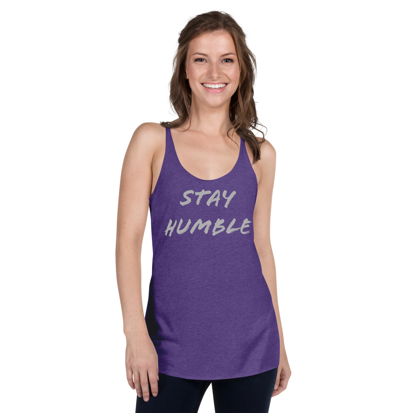 Women's "Stay Humble" Racerback Tank