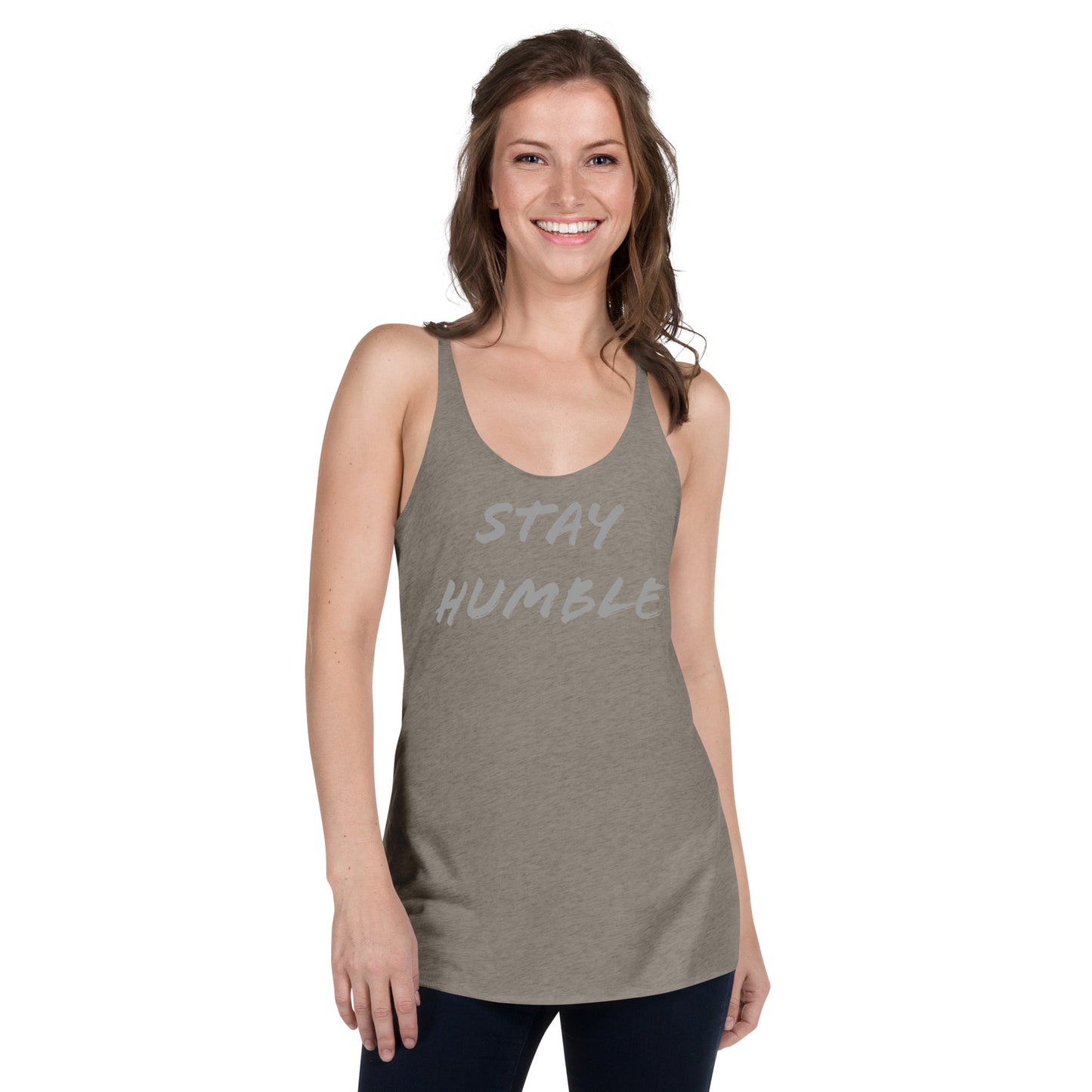 Women's "Stay Humble" Racerback Tank