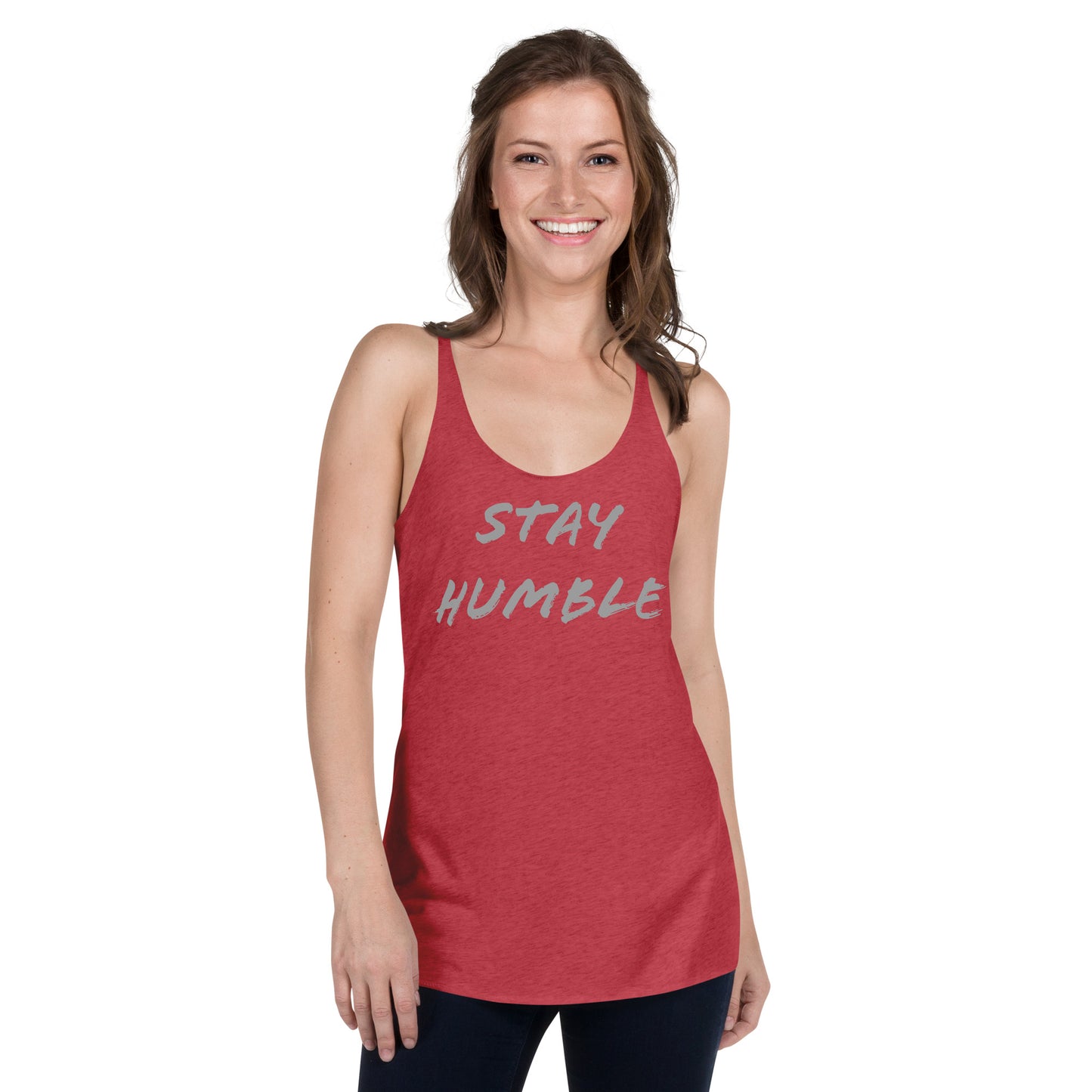 Women's "Stay Humble" Racerback Tank