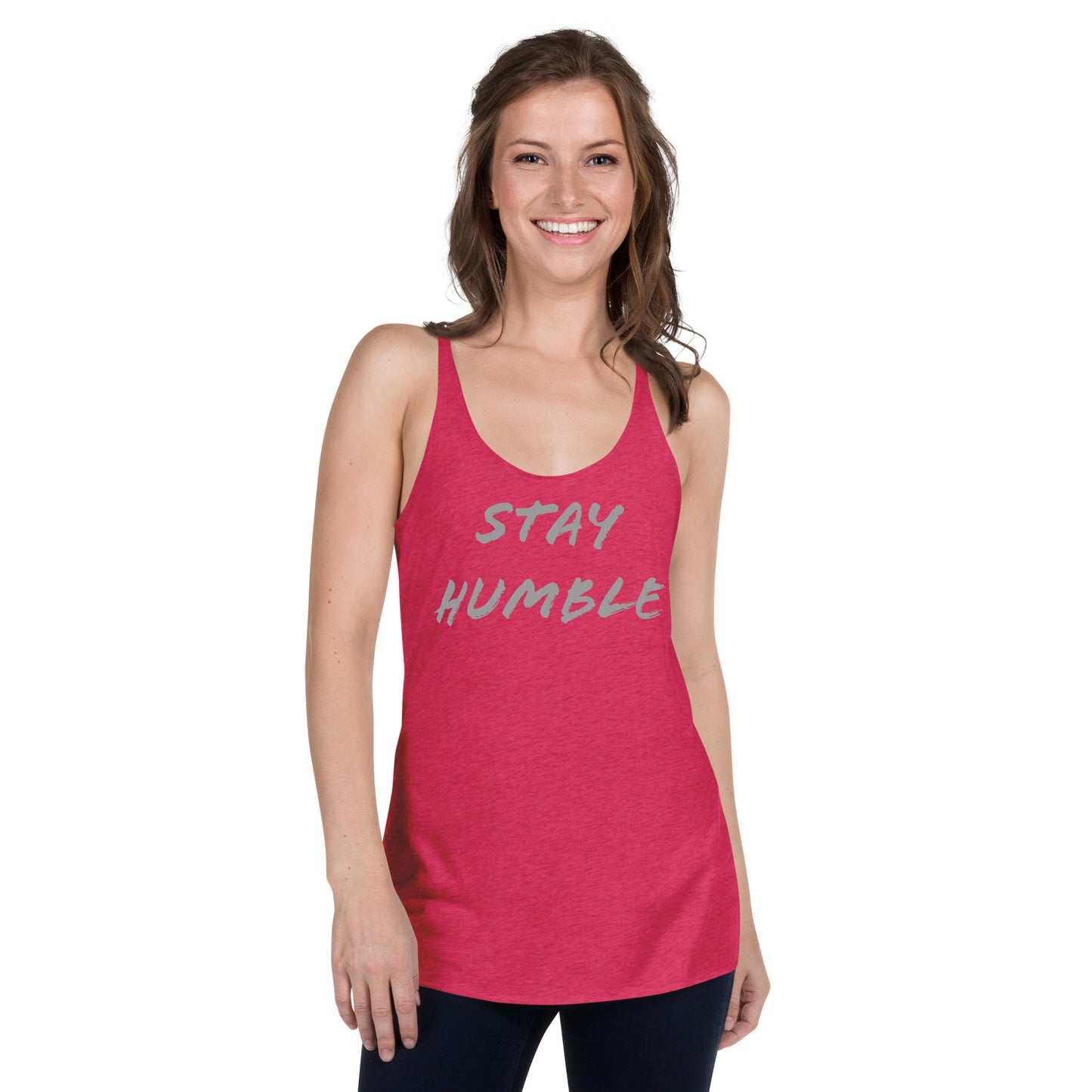 Women's "Stay Humble" Racerback Tank